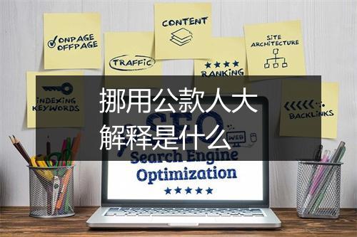 挪用公款人大解释是什么