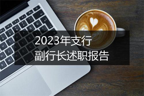 2023年支行副行长述职报告