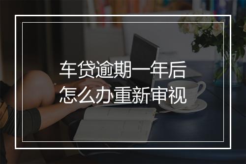 车贷逾期一年后怎么办重新审视