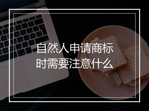 自然人申请商标时需要注意什么