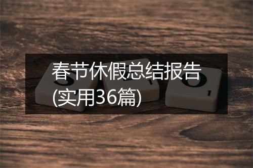 春节休假总结报告(实用36篇)