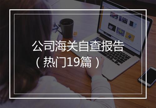 公司海关自查报告（热门19篇）
