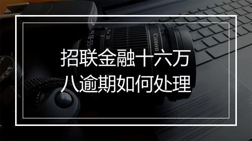 招联金融十六万八逾期如何处理