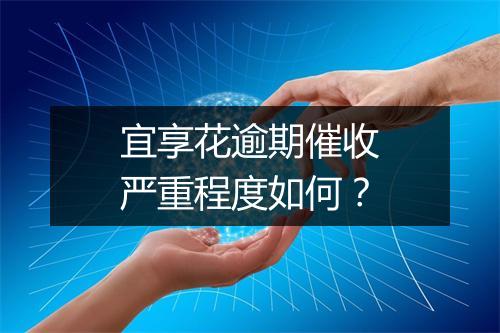宜享花逾期催收严重程度如何？