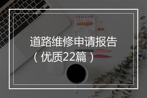 道路维修申请报告（优质22篇）