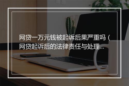 网贷一万元钱被起诉后果严重吗（网贷起诉后的法律责任与处理）