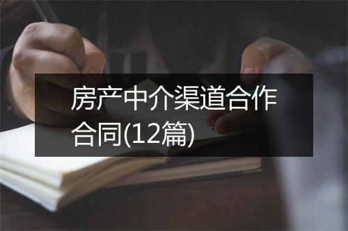 房产中介渠道合作合同(12篇)