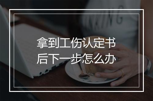 拿到工伤认定书后下一步怎么办