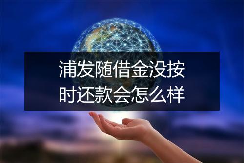 浦发随借金没按时还款会怎么样