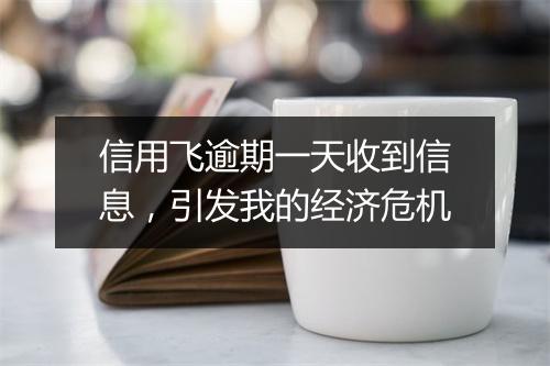 信用飞逾期一天收到信息，引发我的经济危机
