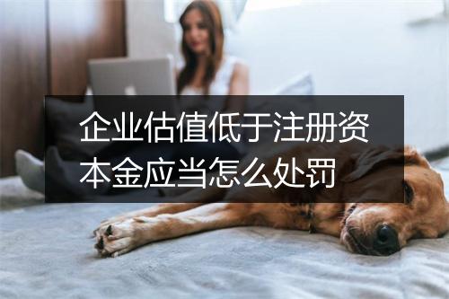 企业估值低于注册资本金应当怎么处罚