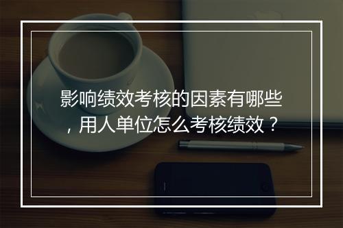 影响绩效考核的因素有哪些，用人单位怎么考核绩效？