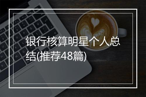 银行核算明星个人总结(推荐48篇)