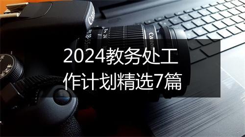 2024教务处工作计划精选7篇