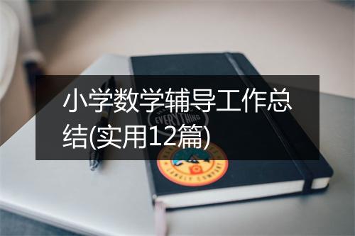 小学数学辅导工作总结(实用12篇)