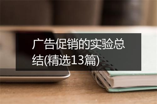 广告促销的实验总结(精选13篇)