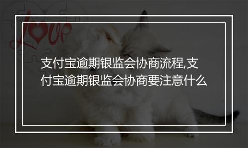 支付宝逾期银监会协商流程,支付宝逾期银监会协商要注意什么