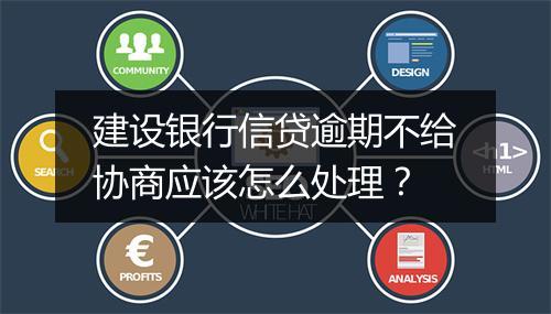 建设银行信贷逾期不给协商应该怎么处理？