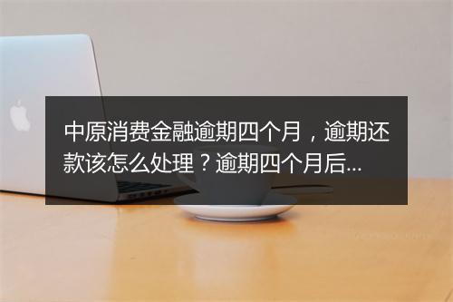 中原消费金融逾期四个月，逾期还款该怎么处理？逾期四个月后的后果是什么？