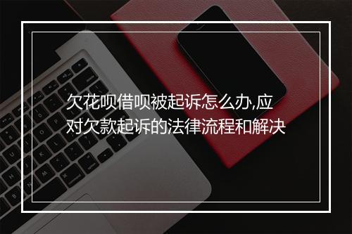欠花呗借呗被起诉怎么办,应对欠款起诉的法律流程和解决