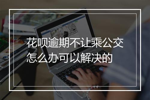 花呗逾期不让乘公交怎么办可以解决的