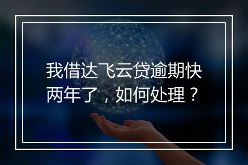 我借达飞云贷逾期快两年了，如何处理？