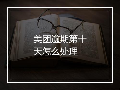 美团逾期第十天怎么处理