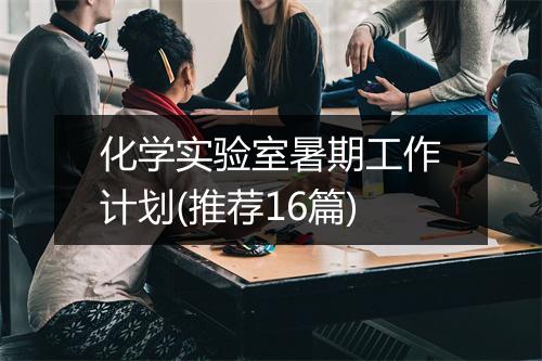 化学实验室暑期工作计划(推荐16篇)