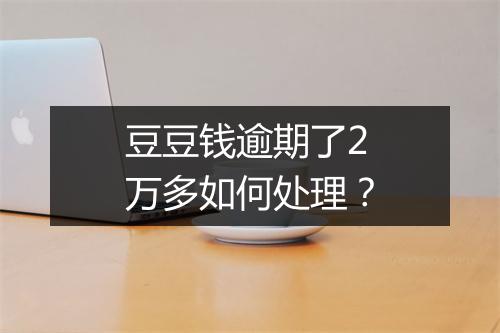 豆豆钱逾期了2万多如何处理？