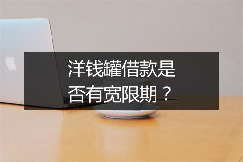 洋钱罐借款是否有宽限期？