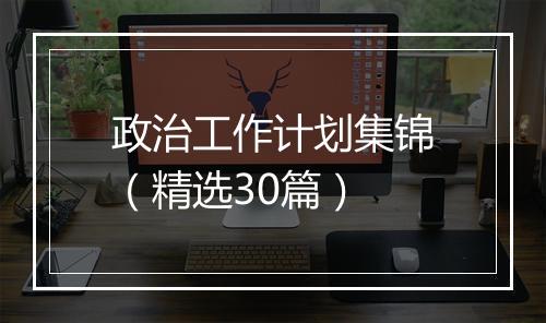政治工作计划集锦（精选30篇）