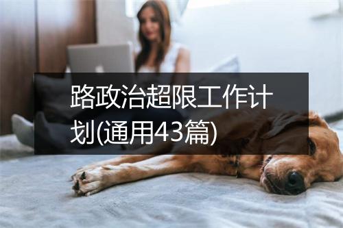 路政治超限工作计划(通用43篇)