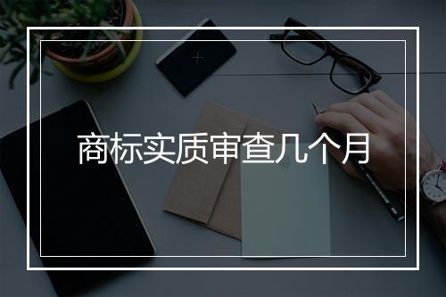 商标实质审查几个月