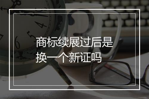 商标续展过后是换一个新证吗