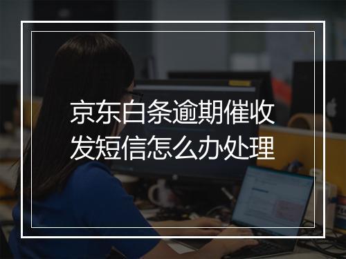 京东白条逾期催收发短信怎么办处理