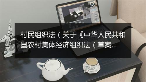 村民组织法（关于《中华人民共和国农村集体经济组织法（草案）》的说明）