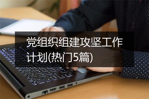 党组织组建攻坚工作计划(热门5篇)