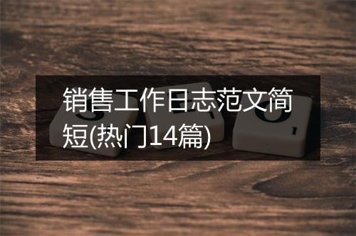 销售工作日志范文简短(热门14篇)