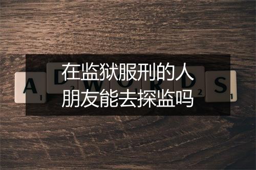 在监狱服刑的人朋友能去探监吗