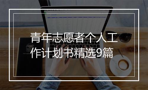 青年志愿者个人工作计划书精选9篇