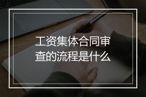工资集体合同审查的流程是什么