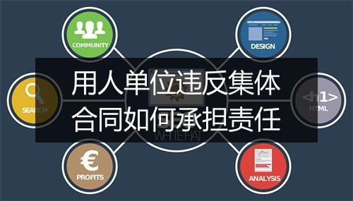 用人单位违反集体合同如何承担责任