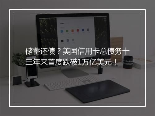储蓄还债？美国信用卡总债务十三年来首度跌破1万亿美元！