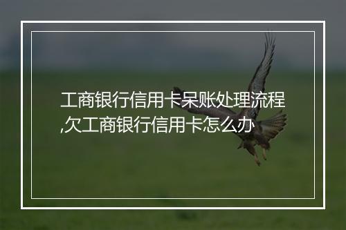 工商银行信用卡呆账处理流程,欠工商银行信用卡怎么办