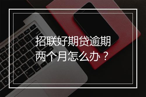 招联好期贷逾期两个月怎么办？