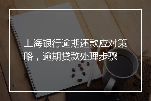 上海银行逾期还款应对策略，逾期贷款处理步骤
