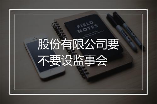 股份有限公司要不要设监事会