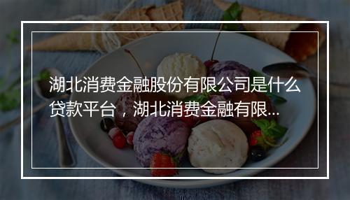 湖北消费金融股份有限公司是什么贷款平台，湖北消费金融有限公司是哪个借款平台的