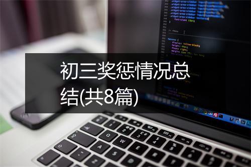 初三奖惩情况总结(共8篇)