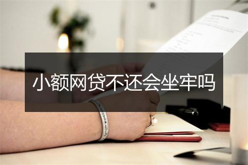 小额网贷不还会坐牢吗